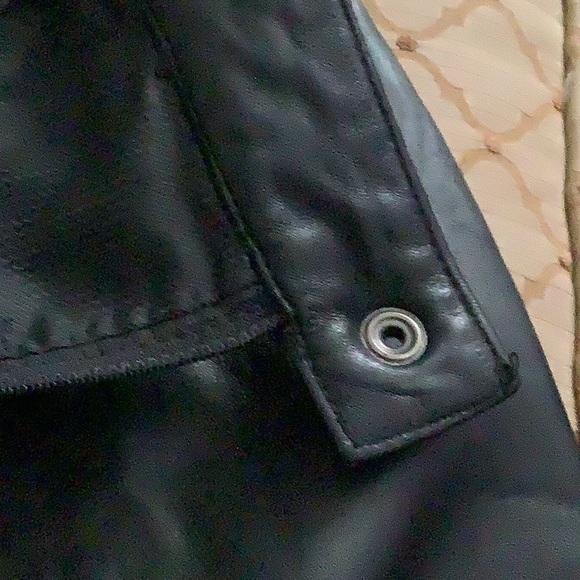 ADLER Collection leather skirt black full-lined zipper back (8) soft lea… - Picture 9 of 15